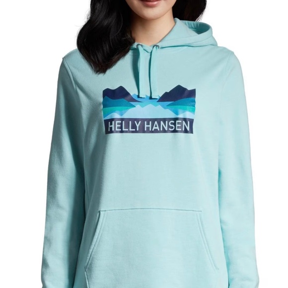 Helly Hansen Tops - Women’s Helly Hansen Fjord & Mountain graphic teal size XL